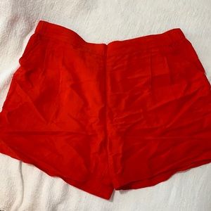 Like new red paperbag shorts